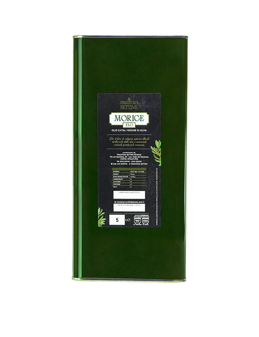 Olio Morice Extra Vergine di Oliva in lattina 5 Litri 2025/2026