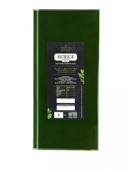 Olio Morice Extra Vergine di Oliva in lattina 5 Litri 2025/2026